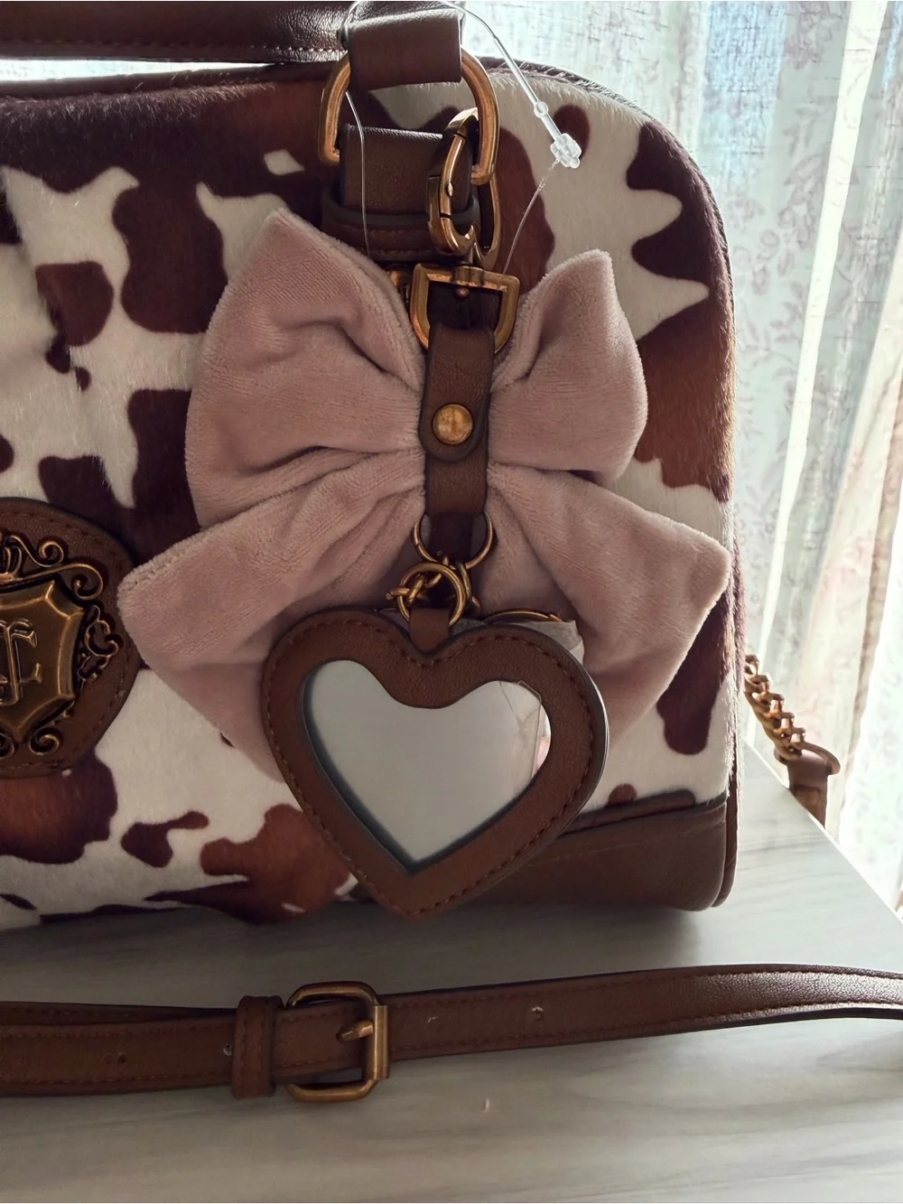 NWT Juicy Couture Romance Cow Satchel
